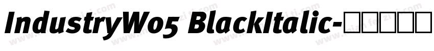 IndustryW05 BlackItalic字体转换
